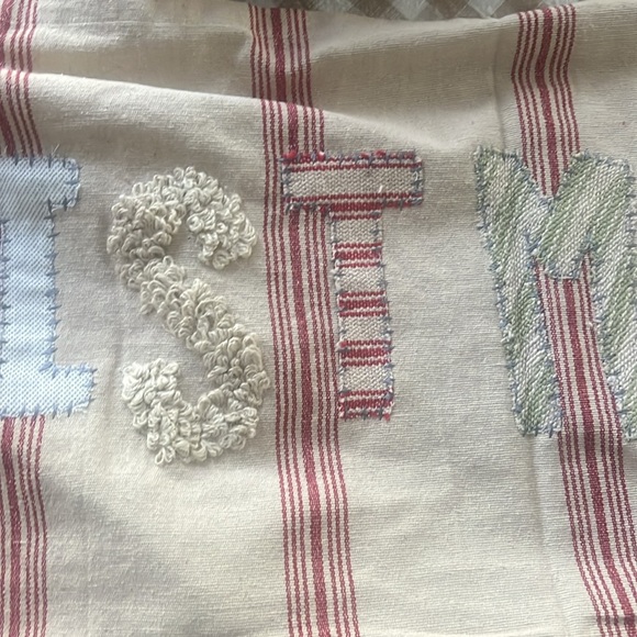 Mud Pie Merry Christmasustmas Vintage Style Table Runner - Picture 7 of 8